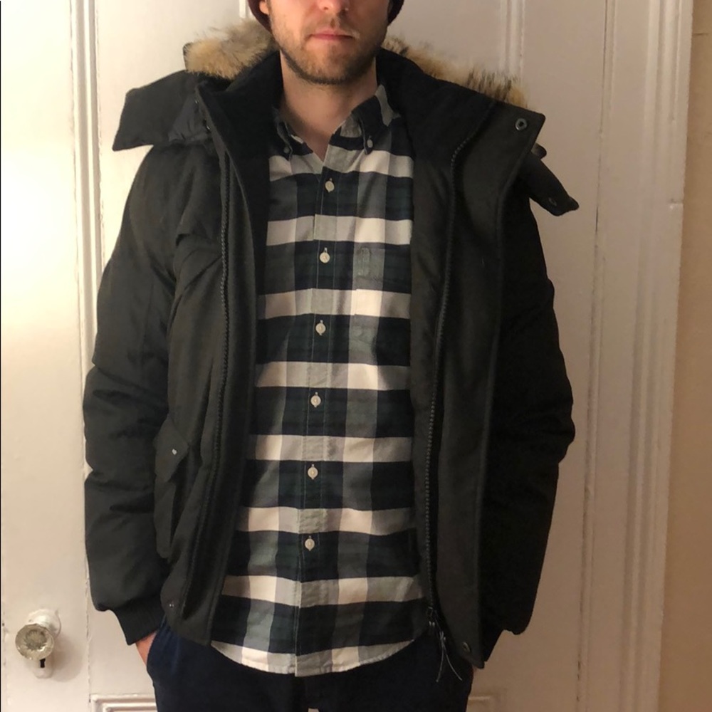 Nobis Higgins bomber jacket-size XS- heather black - Picture 2 of 8